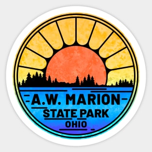 A.W Marion State Park Ohio OH Hargus Lake Sticker